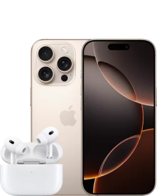 Apple iPhone 16 Pro mit AirPods Pro 2 mit Vertrag